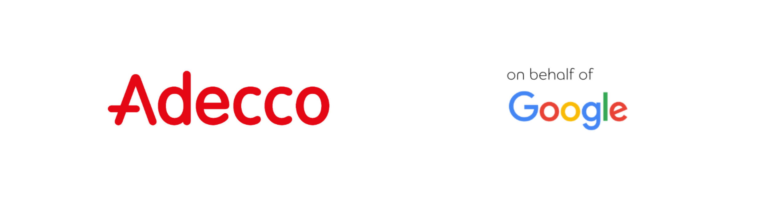 Adecco Logo und Google Logo