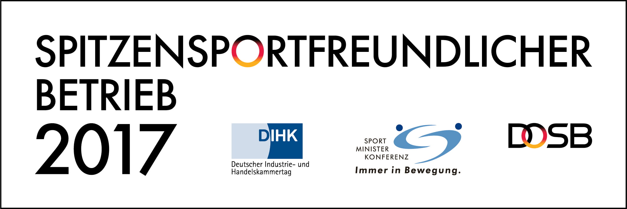 Spitzensportfreundlicher Betrieb
