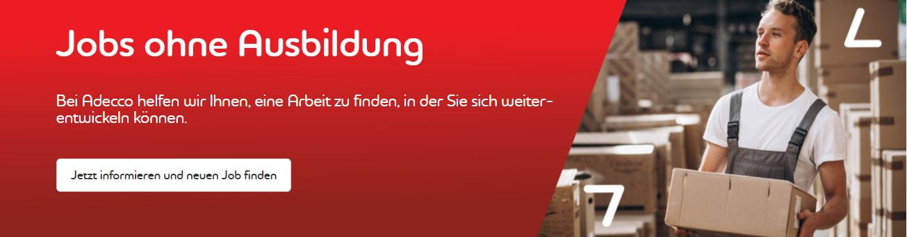 Jobs ohne Ausbildung
